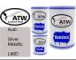 Preview: Audi, Silver Metallic, L96D: 500ml Lackdose + 500ml Klarlack + 250ml Härter - Set, von ATW Autoteile West.
